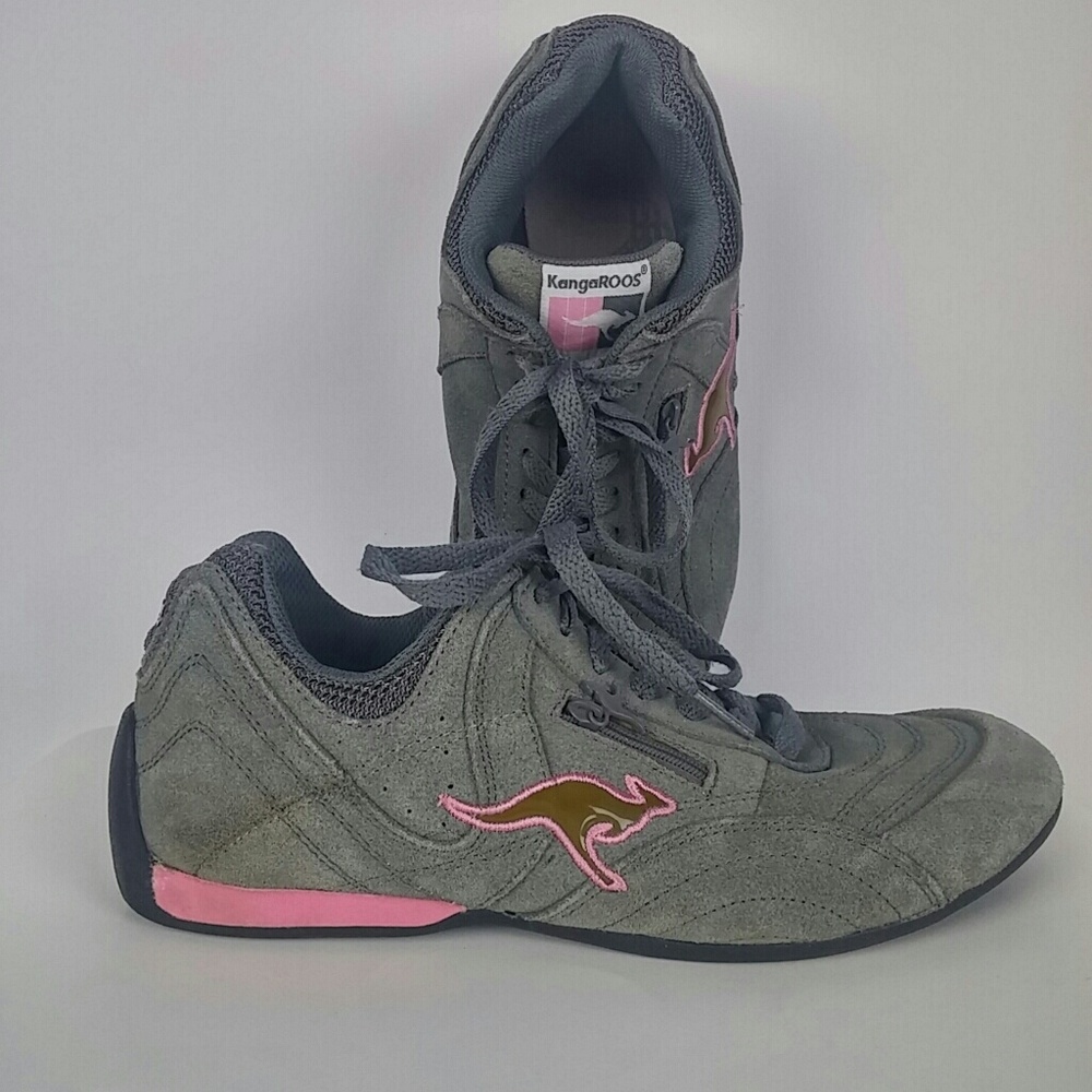 Women's Roos Sneakers Size 7 Gray and pink
